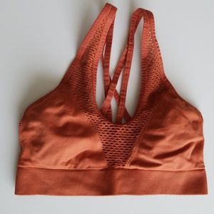 Victoria Secret strappy sports bra dark orange